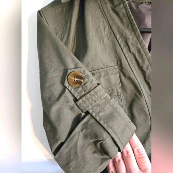 Kenneth Cole Reaction Army Green Jacket Size 8 - Picture 3 of 5
